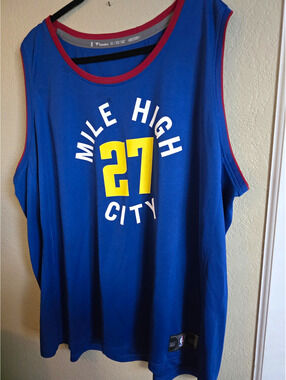 Fanatics Jamal Murray #27 Denver Nuggets NBA Jersey Blue Yellow Men’s 3XL